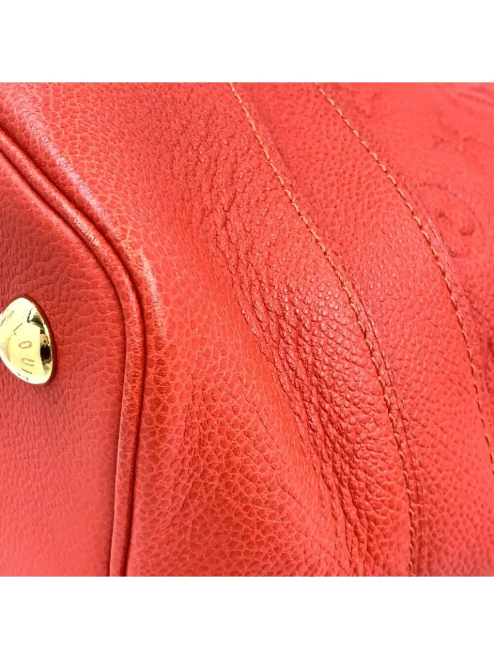 Louis Vuitton Citadines PM Monogram Empreinte Orian Leather Red Shoulder Bag